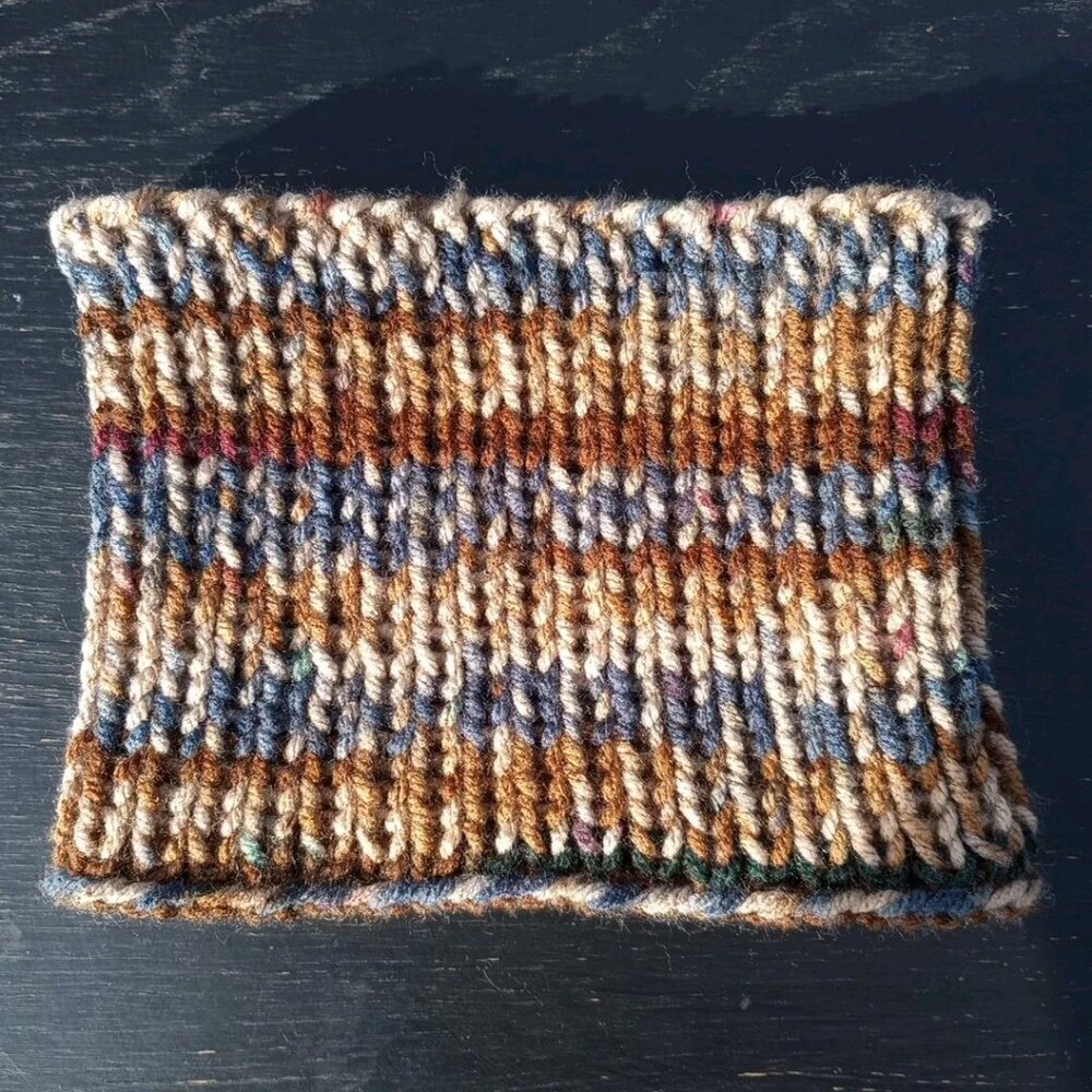 Men's Handmade Headband Circlet Bandeau Sierra Stripes Rib Knit USA Women's M/L - Picture 6 of 9